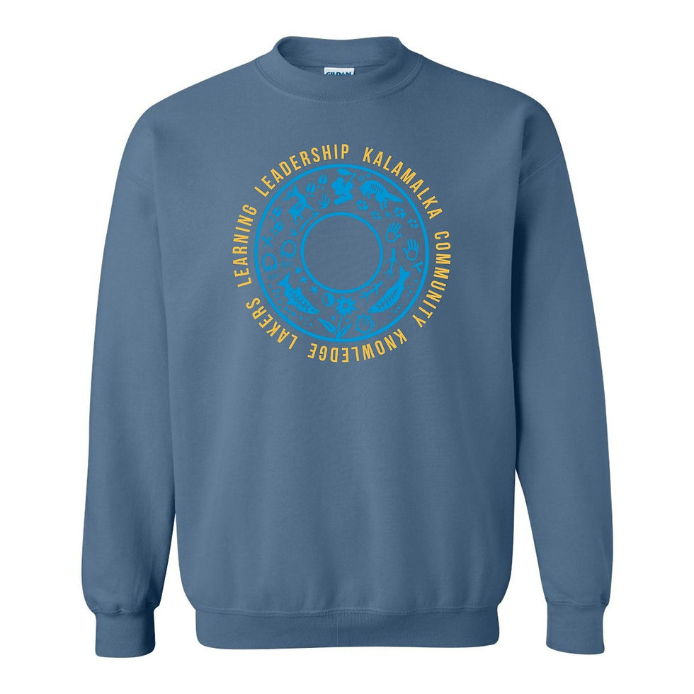 Thumbnail: Indigo Crewneck with Design