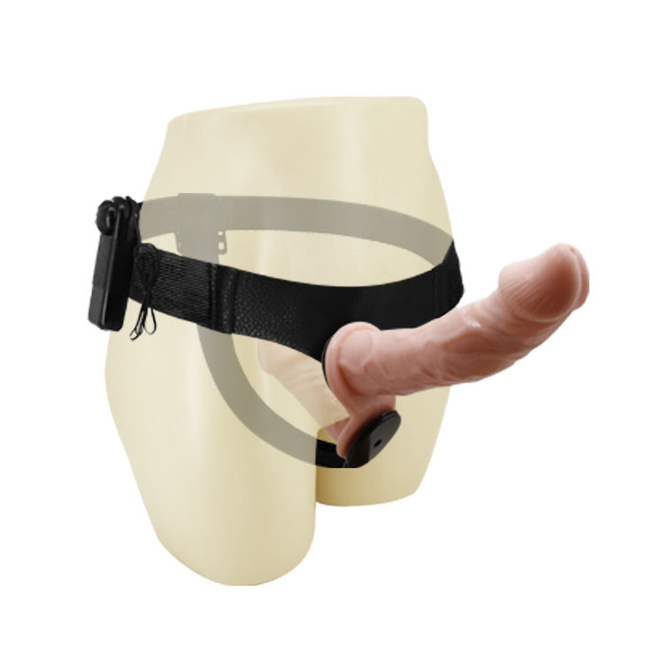 Μικρογραφία: Διπλό Strap-on με Δόνηση "Ultra Passionate Harness" (17,5cm)