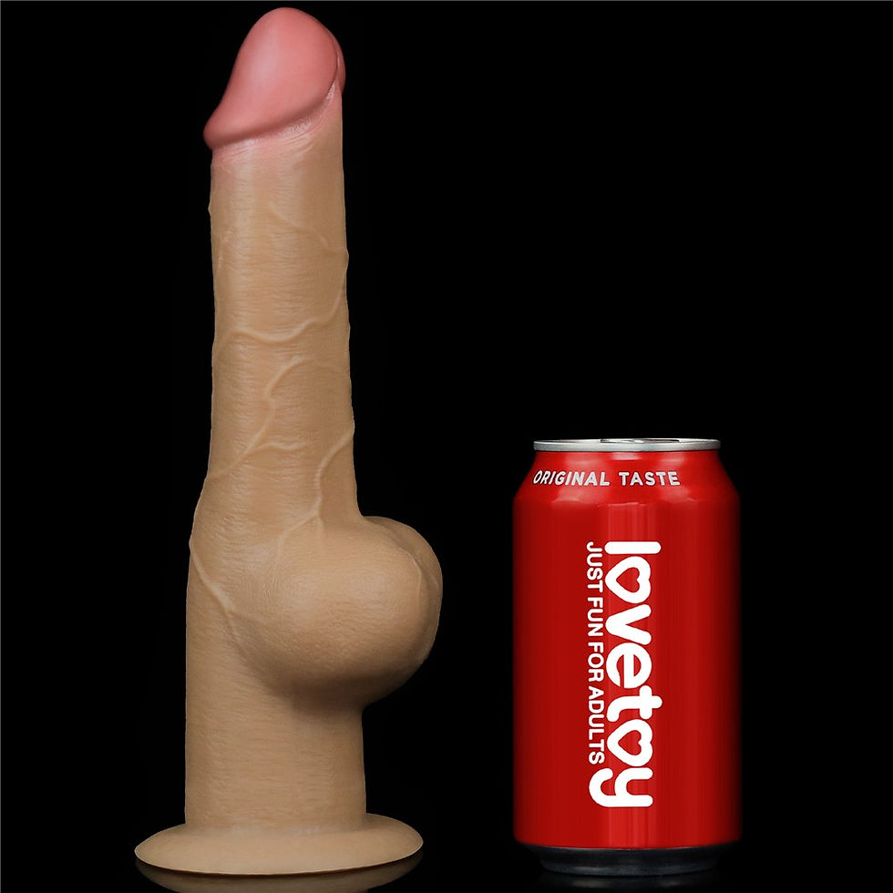 Μικρογραφία: Ρεαλιστικό Ομοίωμα Πέους " DUAL LAYERED HANDLE COCK" (25cm-4.3cm)