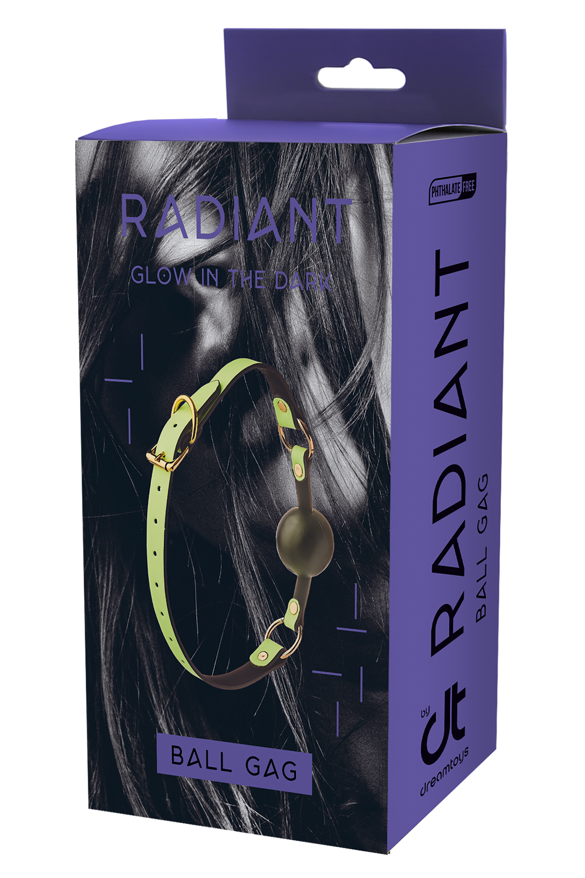 Φίμωτρο"Ball Gag Glow In The Dark"-Πράσινο