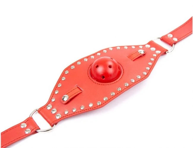 Μικρογραφία: Μάσκα Στόματος Φίμωτρο "Breathable Gag Ball Mask" - Κόκκινο