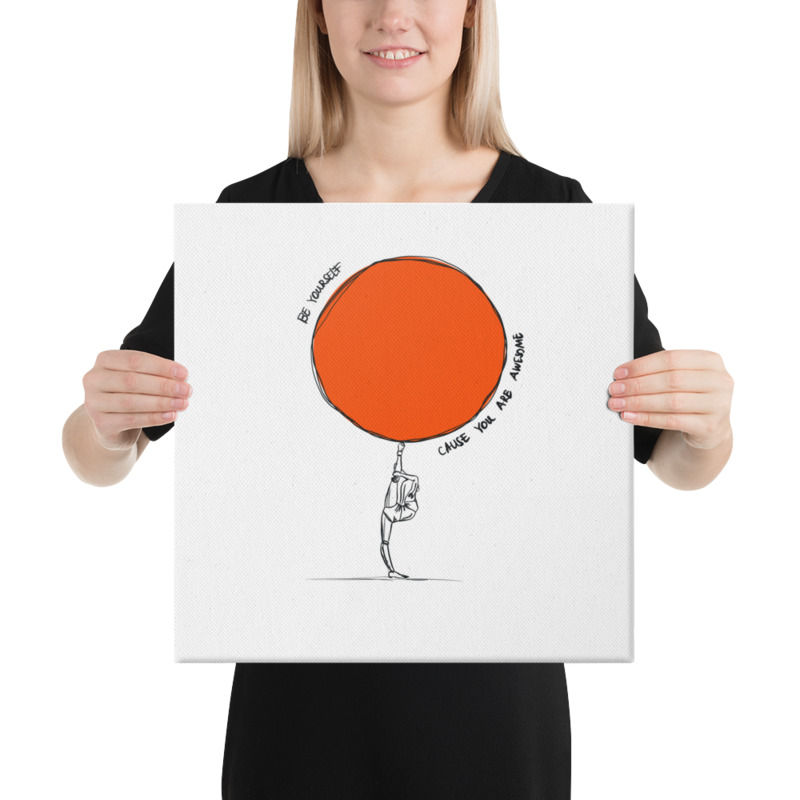Thumbnail: BE YOU canvas print