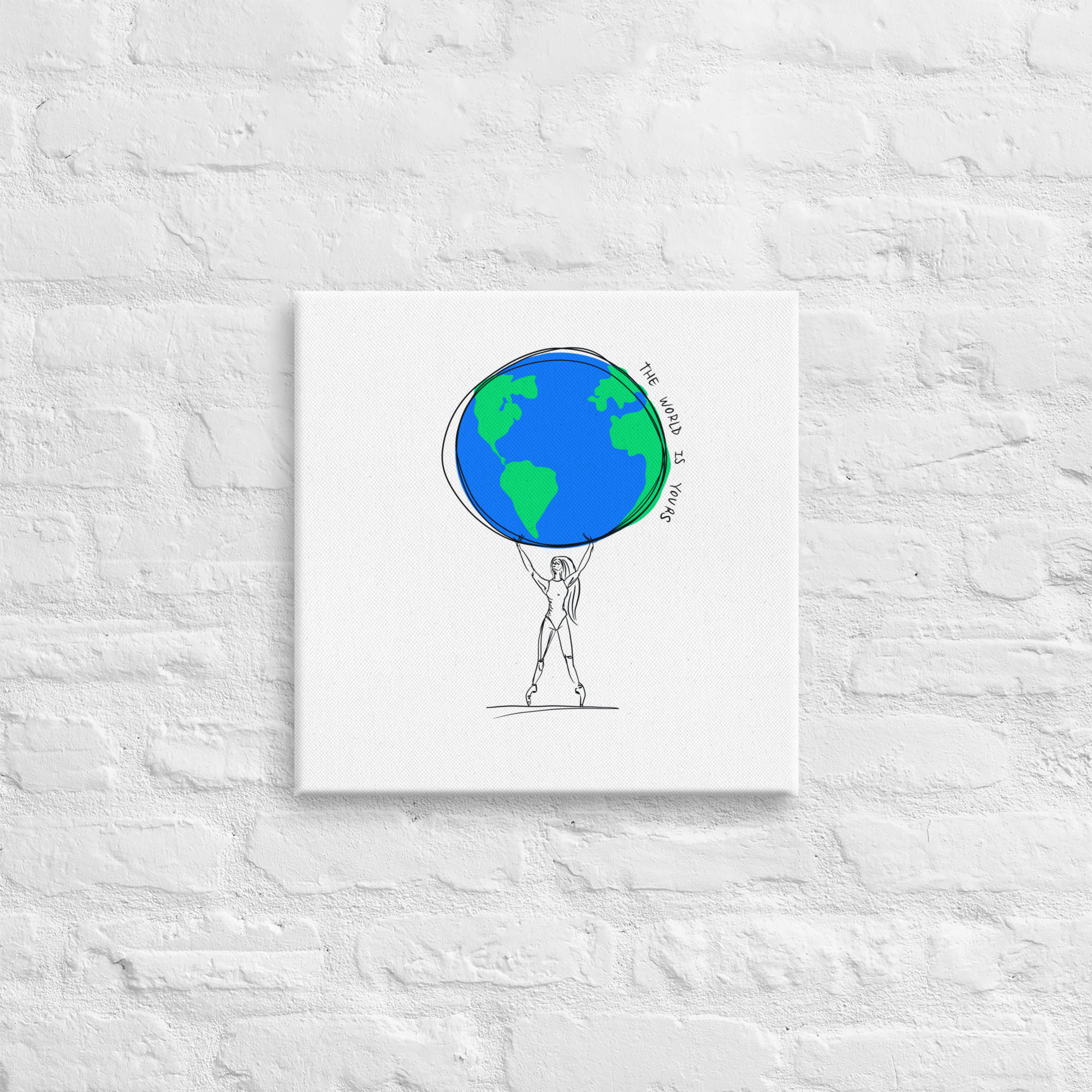 THE WORLD canvas print