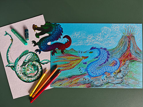 Ferienkindermalkurs Fantasy im Atelier im Februar 16.02. – 20.02.2026