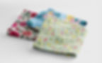 Kain Polymicro cetak print motif bunga - bunga