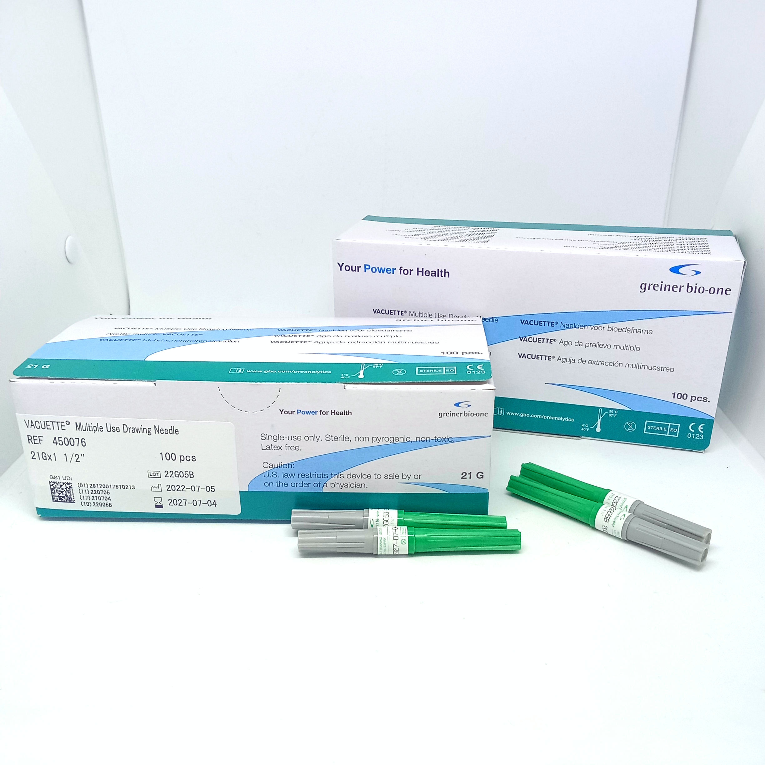 AGUJA DE EXTRACCIÓN MÚLTIPLE 21x1.5