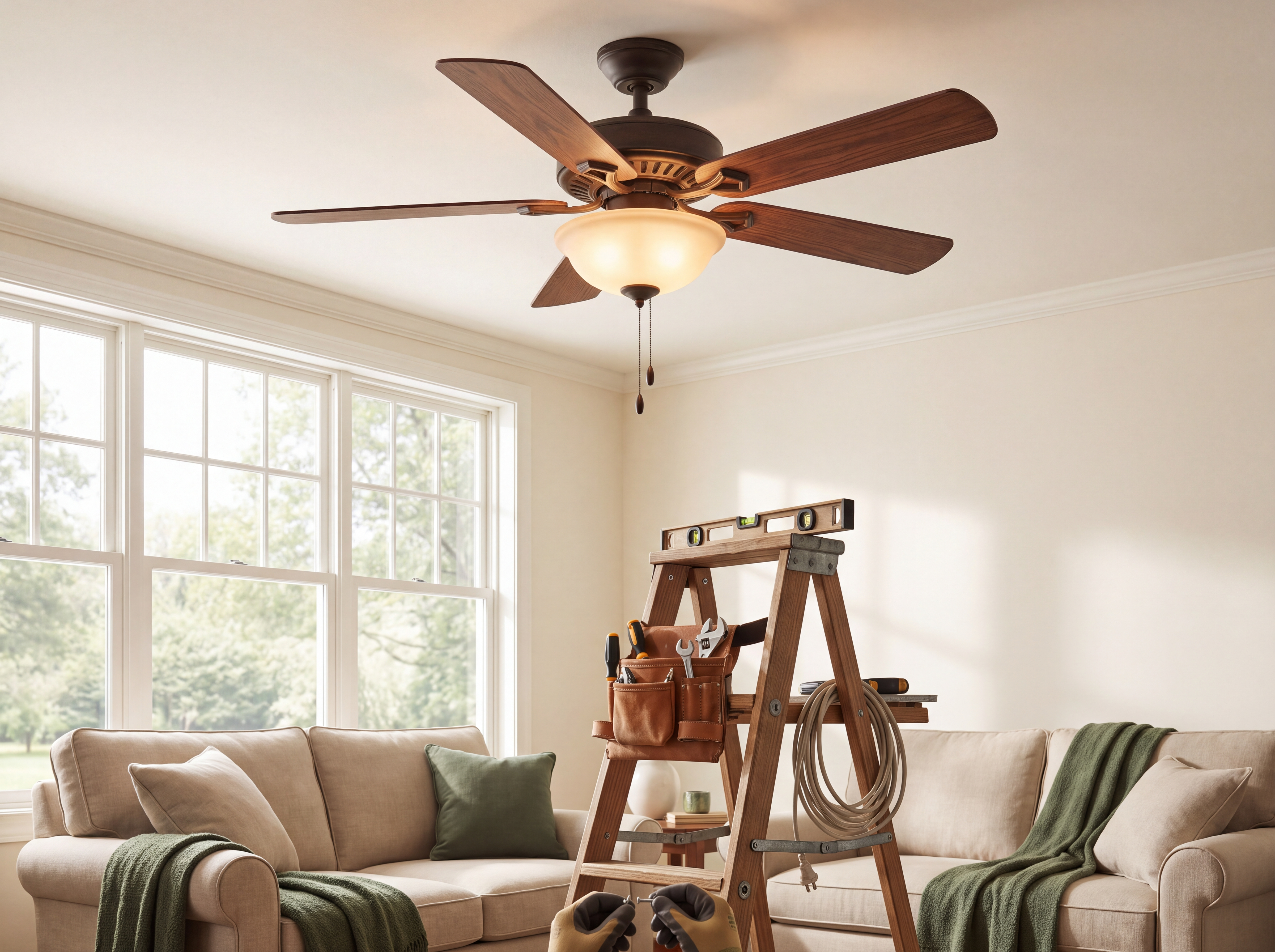 Ceiling Fan Installation – Existing Wiring (Owner Supplied Fan)