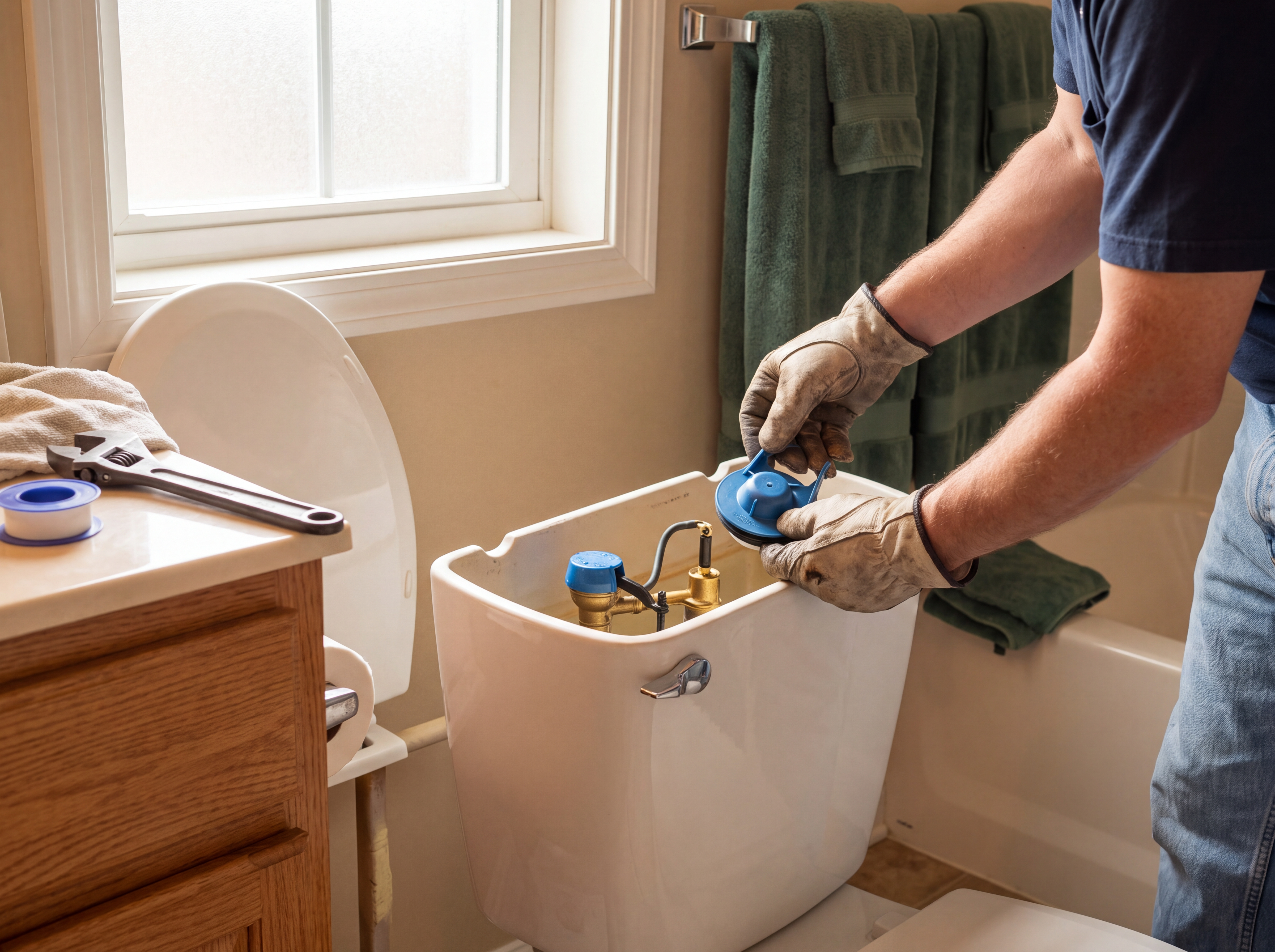 Toilet Repair – Running or Phantom Flush (Parts Included)