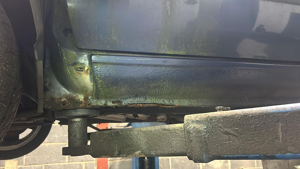 Rusted sill MOT failure