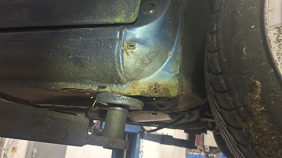 Rusted sill MOT failure