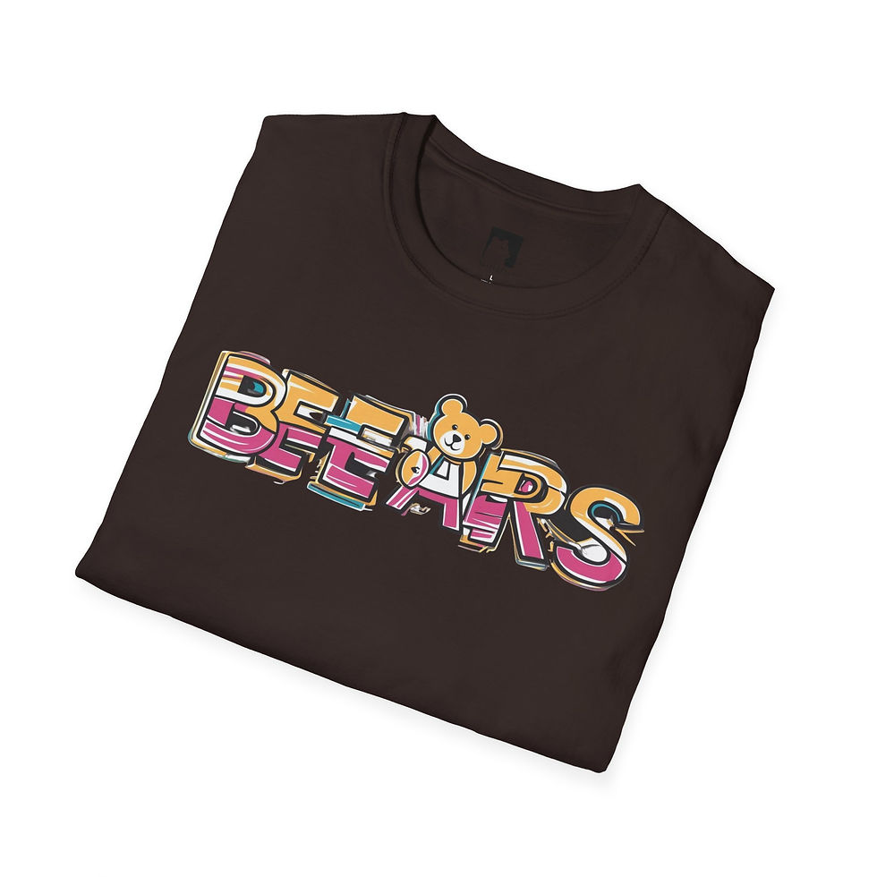 Thumbnail: Colorful Retro Bears Unisex T-Shirt - Casual Wear, Gift for Animal Lovers
