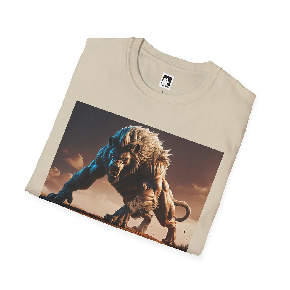 Thumbnail: Beast Mode Graphic Tee - Unisex Softstyle T-Shirt, Fitness Shirt, Gamer Style, 