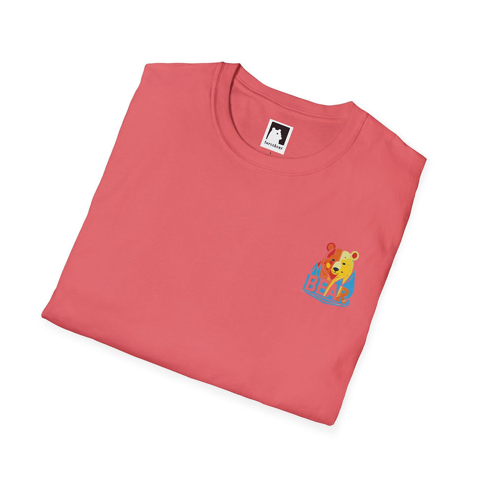 Thumbnail: Colorful Bear Graphic Unisex T-Shirt - Nature Lover Gift