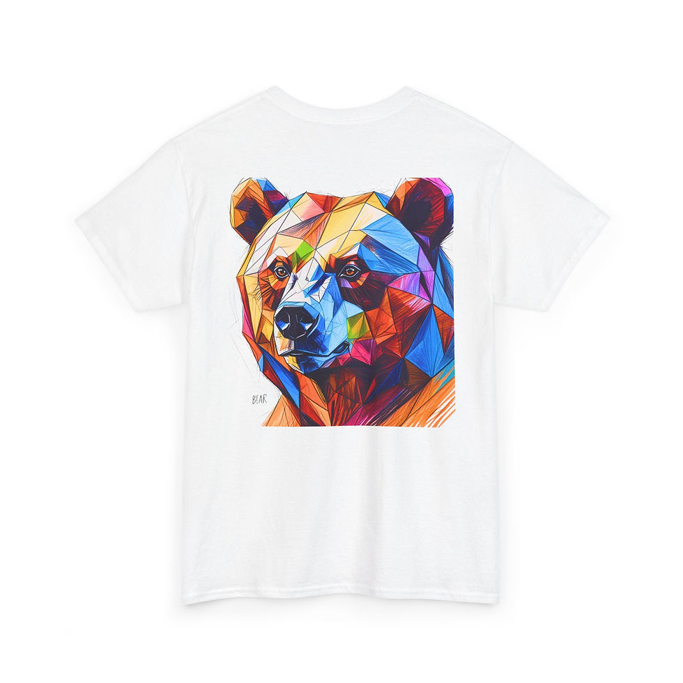 Thumbnail:  Cool bear Shirt, Colorful Art T-Shirt, Unisex Casual Wear,