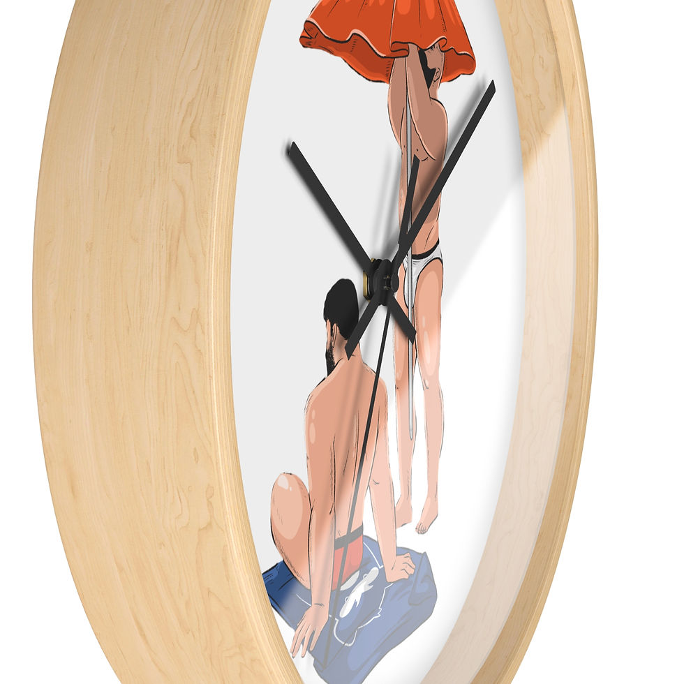 Thumbnail:  Beach Vibes Wall Clock - Tropical Decor, Summer Home Accent, 