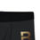 Thumbnail: Black Mens Boxer Briefs, Gold B Logo, Athletic Underwear