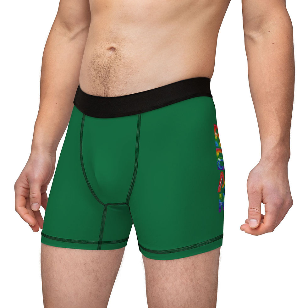 Thumbnail: Rainbow Bear Men's Boxers, 