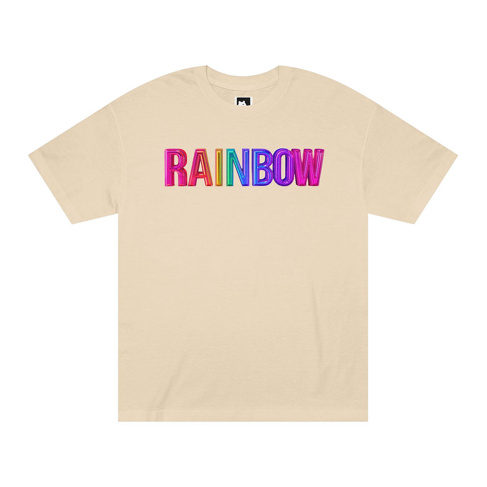 Thumbnail: Rainbow Graphic Unisex Classic Tee, Colorful Summer Shirt, Pride Apparel, 