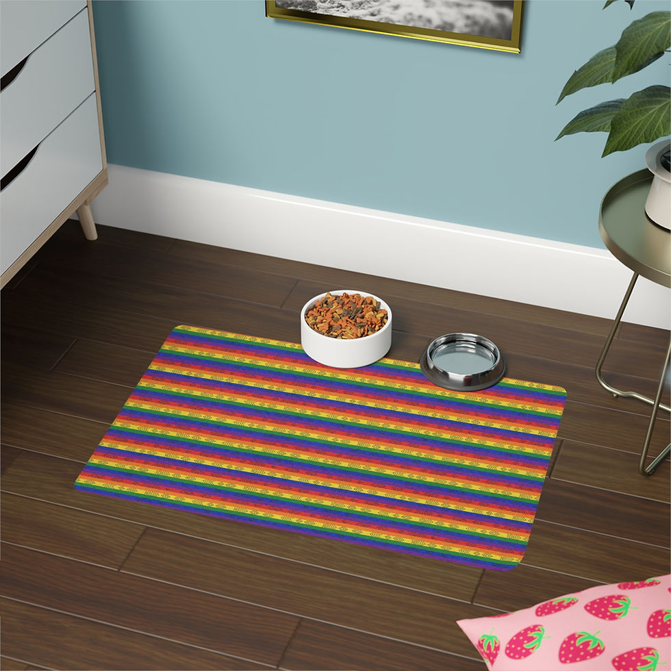 Thumbnail: Non-Slip Pet Food Mat (12x18) – Waterproof Feeding Placemat for Cats & Dogs