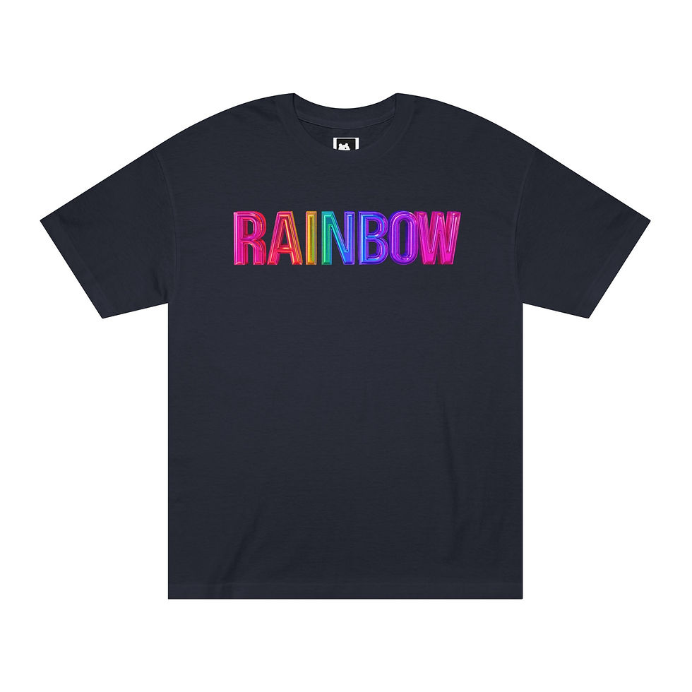 Thumbnail: Rainbow Graphic Unisex Classic Tee, Colorful Summer Shirt, Pride Apparel, 