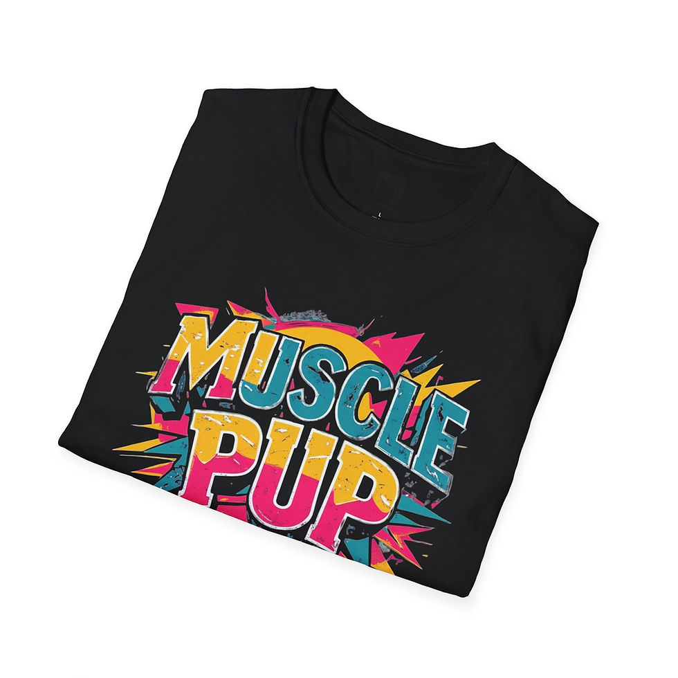 Thumbnail: Muscle Pup T-Shirt, Unisex Graphic Tee, Bear Lover Gift, Pet Owner Apparel, 