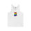 Thumbnail: Rainbow Initial Unisex Jersey Tank, Summer Casual Top, LGBTQ+ Apparel, 