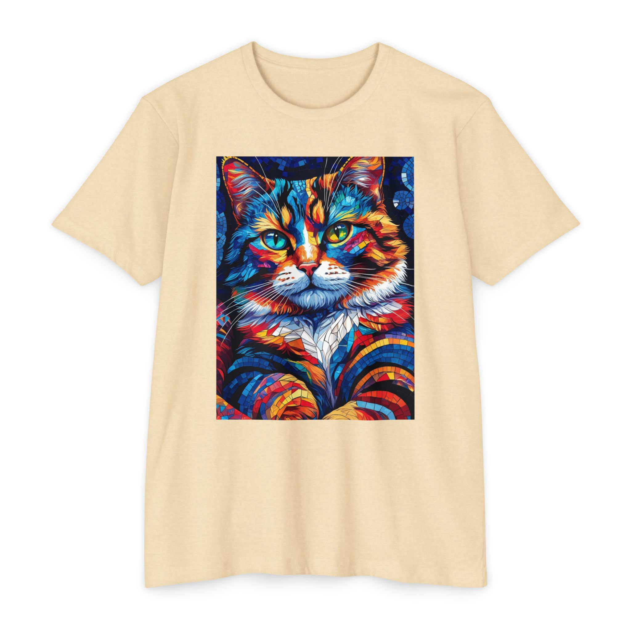 Vibrant Cat Art T-Shirt | Unisex Tee, Pet Lover Gift, Animal Lovers,
