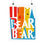 Thumbnail: Vibrant Bear Art Print, Colorful Bear Poster for Kids Room Decor, Fun Wall Art, 