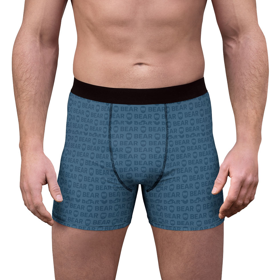 Thumbnail: Bear Print Men's Boxer Briefs — All-Over Patterned Comfort
