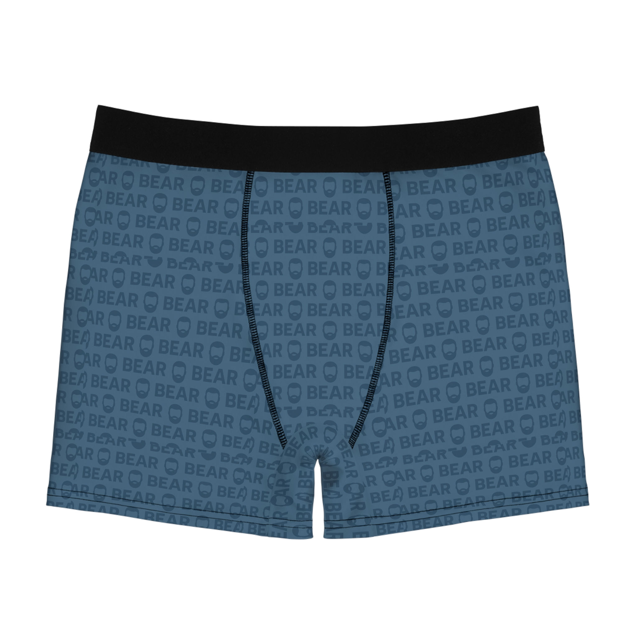 Bear Print Men's Boxer Briefs — All-Over Patterned Comfort
