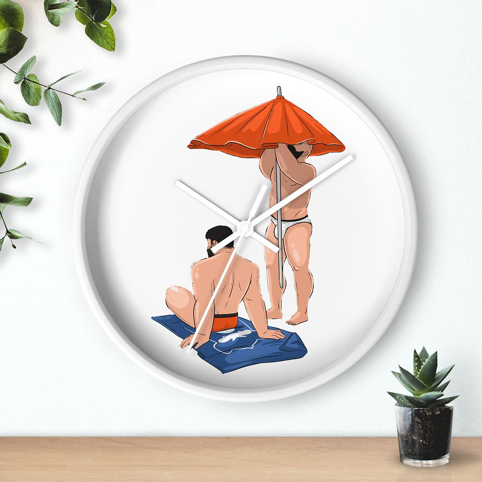Thumbnail:  Beach Vibes Wall Clock - Tropical Decor, Summer Home Accent, 