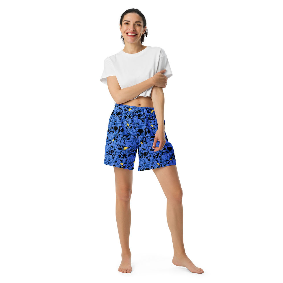Thumbnail: All-Over Print Unisex Athletic Long Shorts