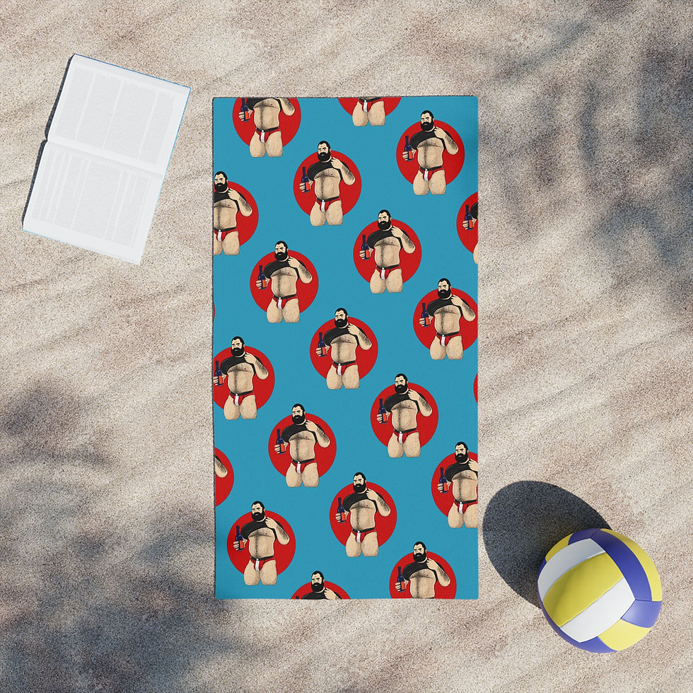 Thumbnail: Fun in the Sun, Bear Belly Beach Towels for Summer Beach Fun