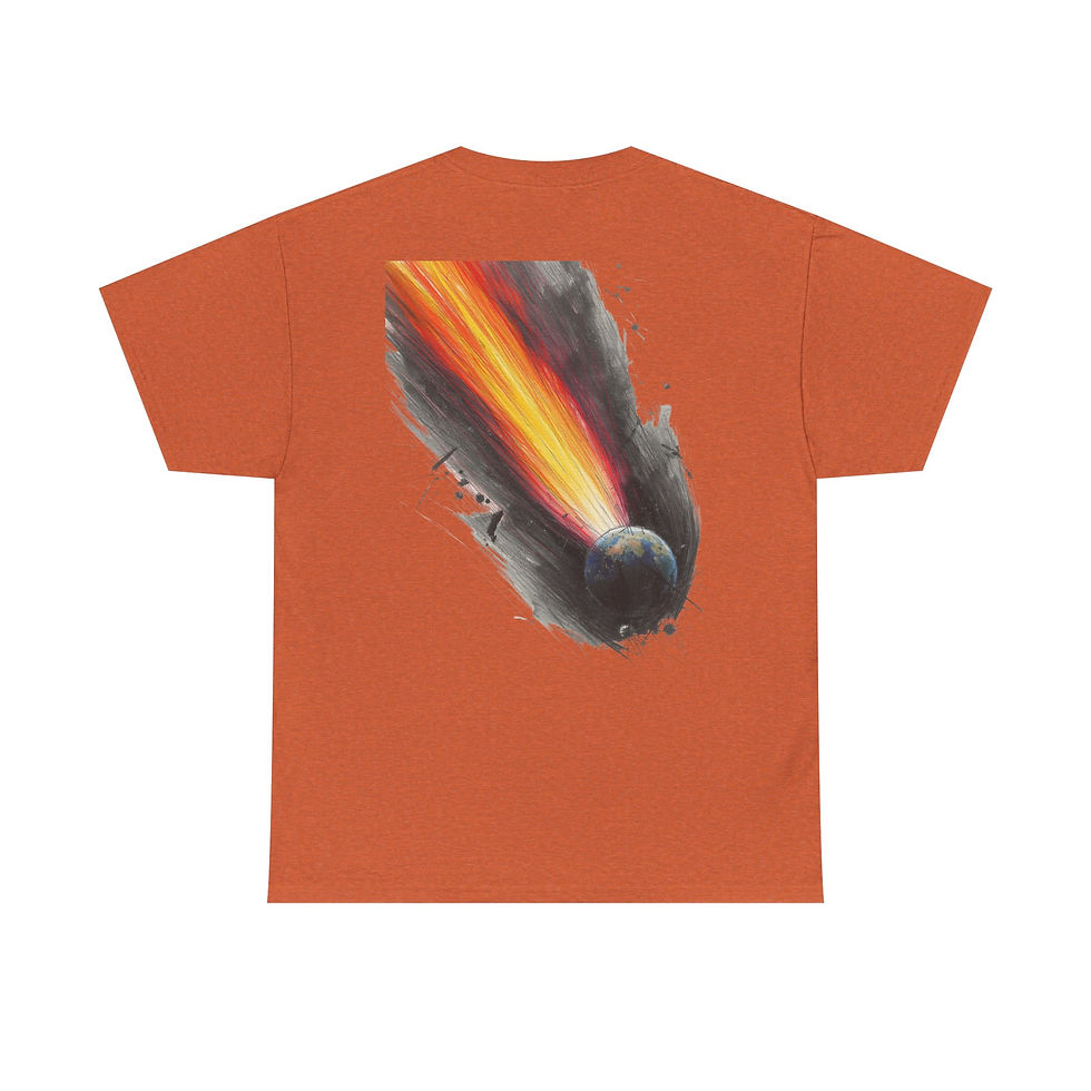 Thumbnail: Cosmic Meteor Unisex Tee - Space Shirt, Cute Graphic T-shirt, 