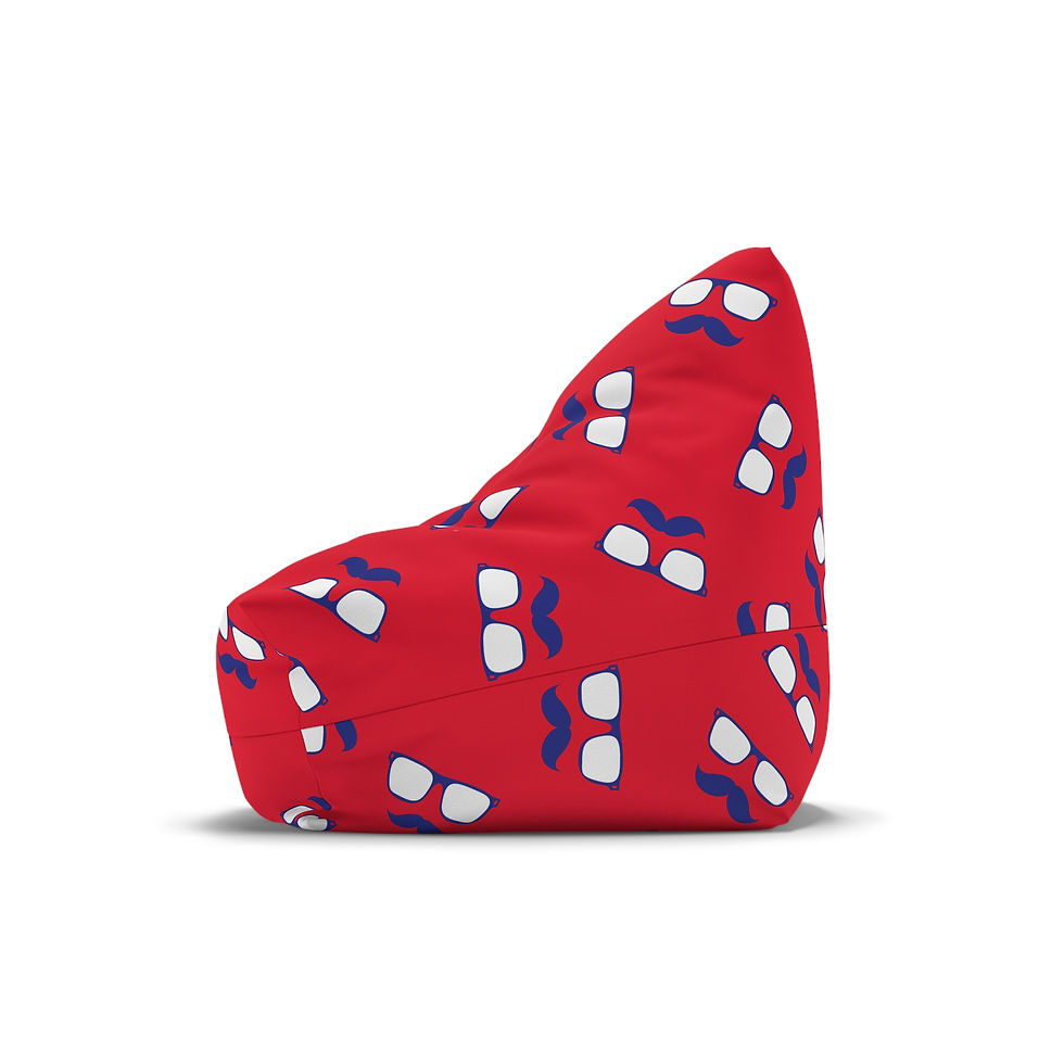 Thumbnail: Colorful Man Bean Bag Chair Cover, Fun Kids Room Decor, Playroom Seating,