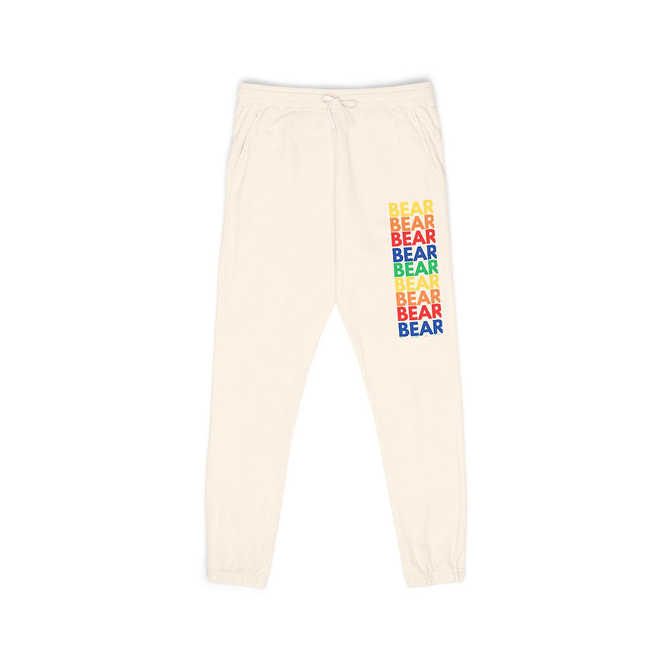 Thumbnail: Vibrant Fleece Sweatpants with Colorful Design, Cozy Lounge Pants, 