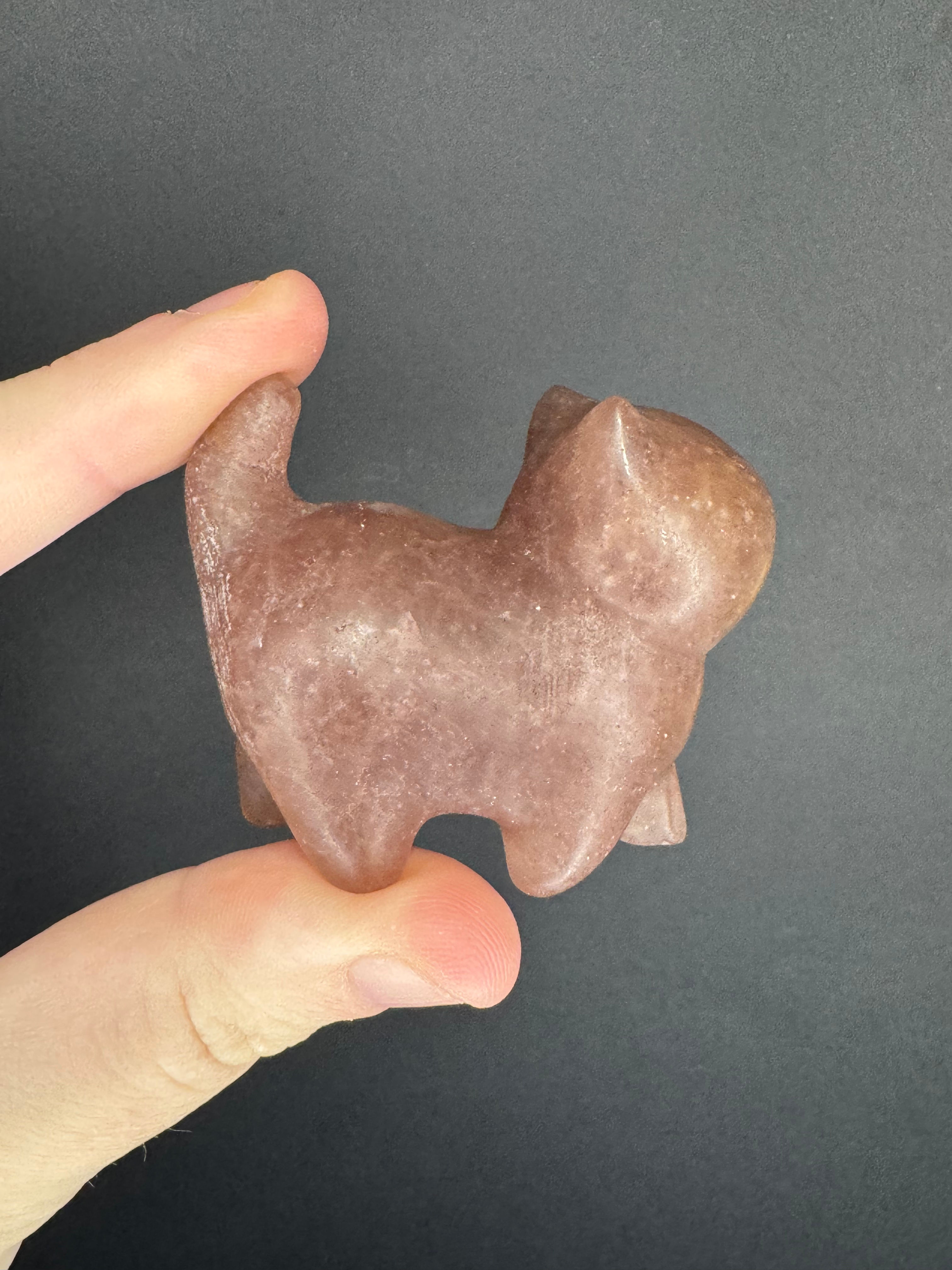 Strawberry quartz walking cat cat8