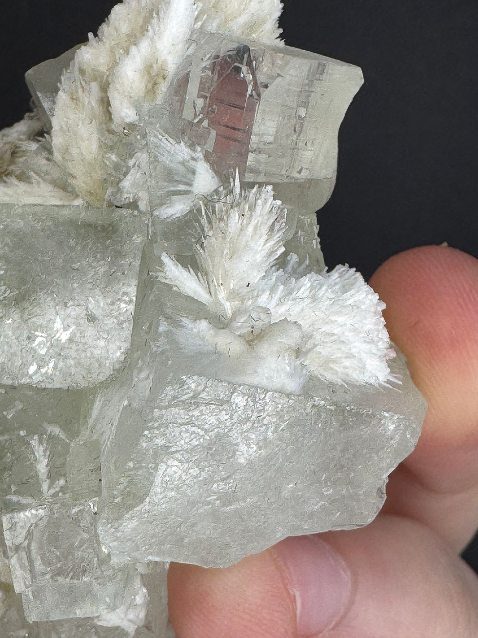 Thumbnail: Green Apophyllite with Mordenite 42g ga11