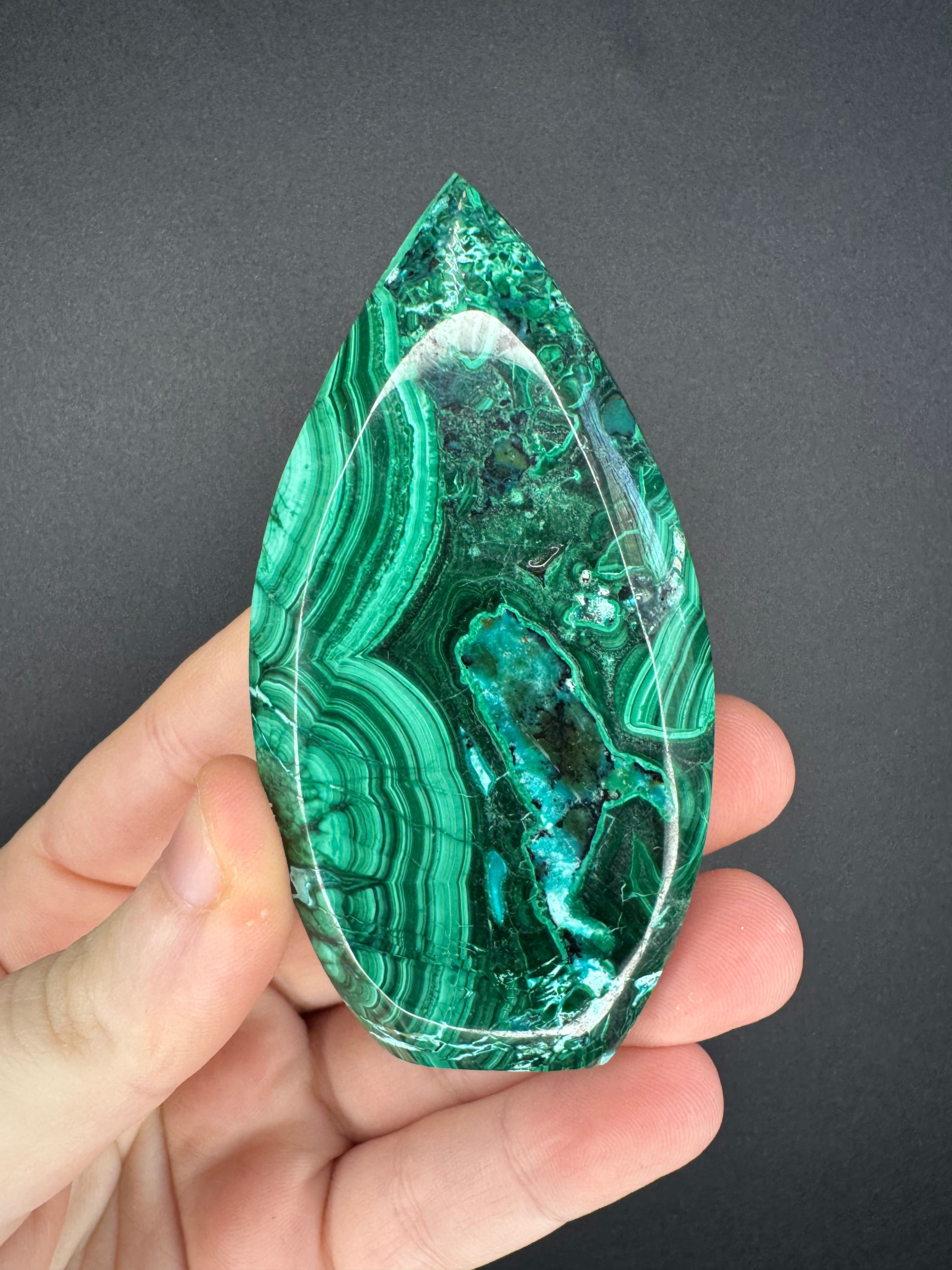 Malachite x chrysocolla freeform 117g mf1
