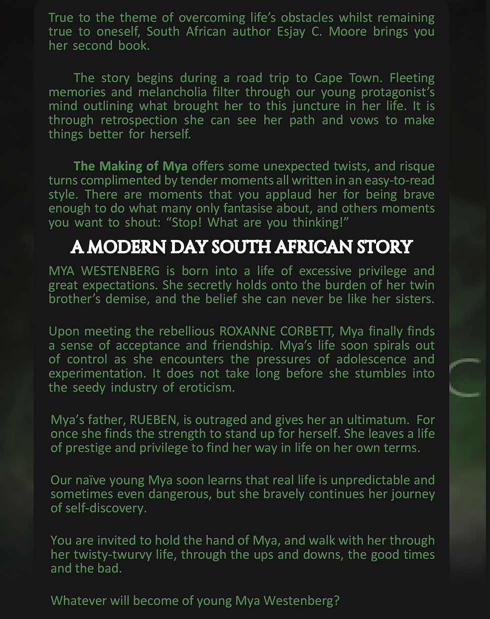 Mya1 cover back
