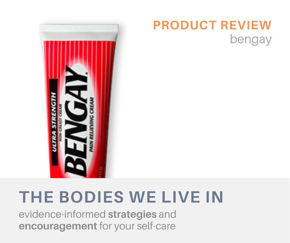 bengay review muscle aches massage therapy holland michigan