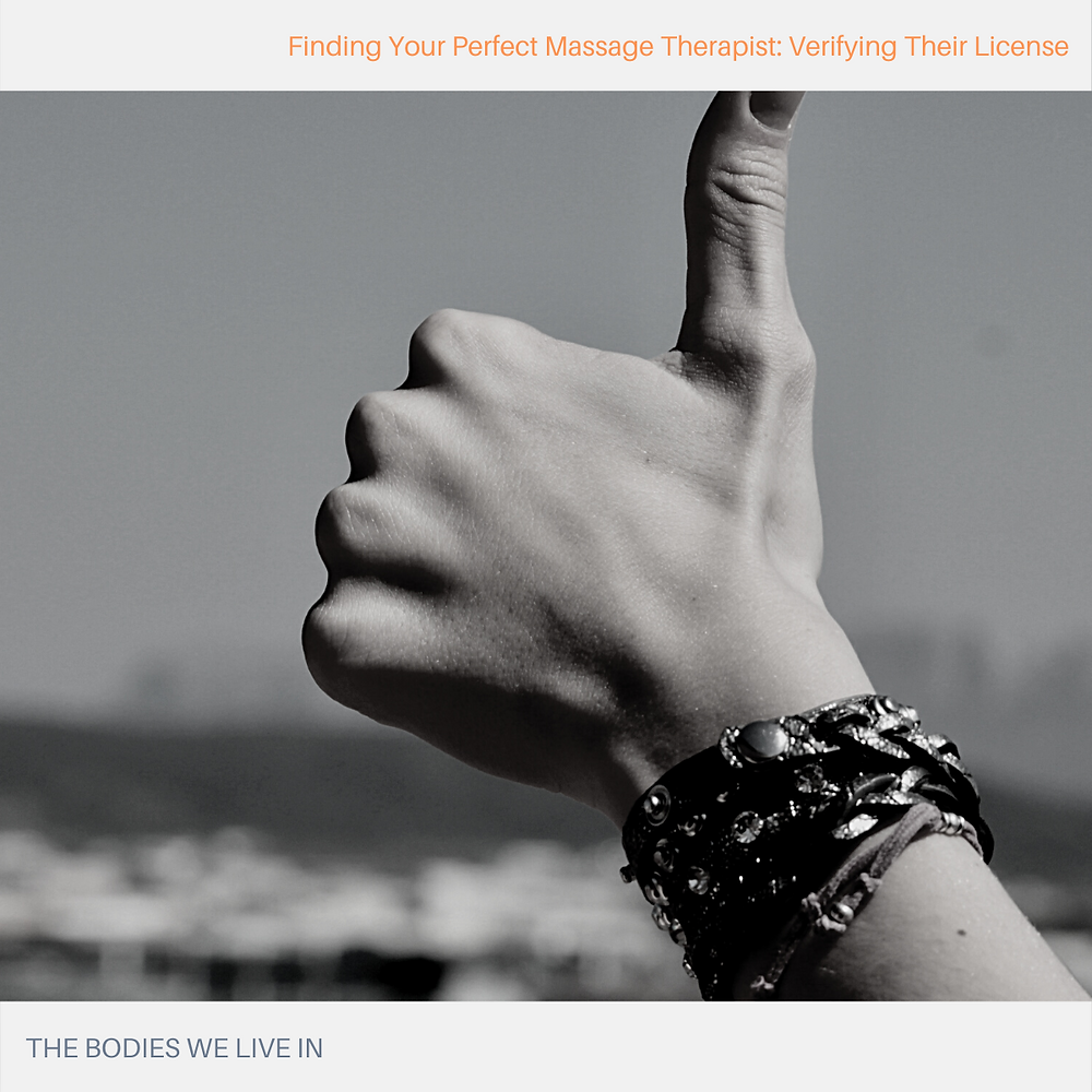 Finding Your Perfect Massage Therapist: Validating Their License