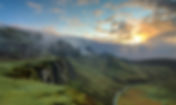 Sunrise over mountains