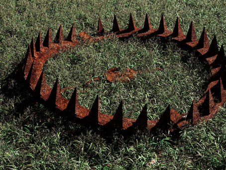 Giant bear trap symbolizing the hidden pain behind porn addiction, emotional trauma, and the psychological trap that keeps men stuck in compulsive behavior.