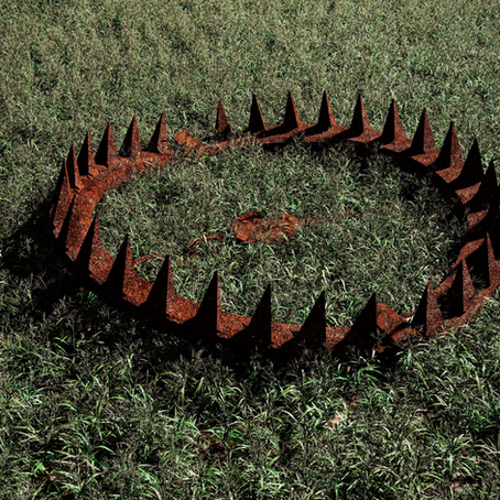 Giant bear trap symbolizing the hidden pain behind porn addiction, emotional trauma, and the psychological trap that keeps men stuck in compulsive behavior.