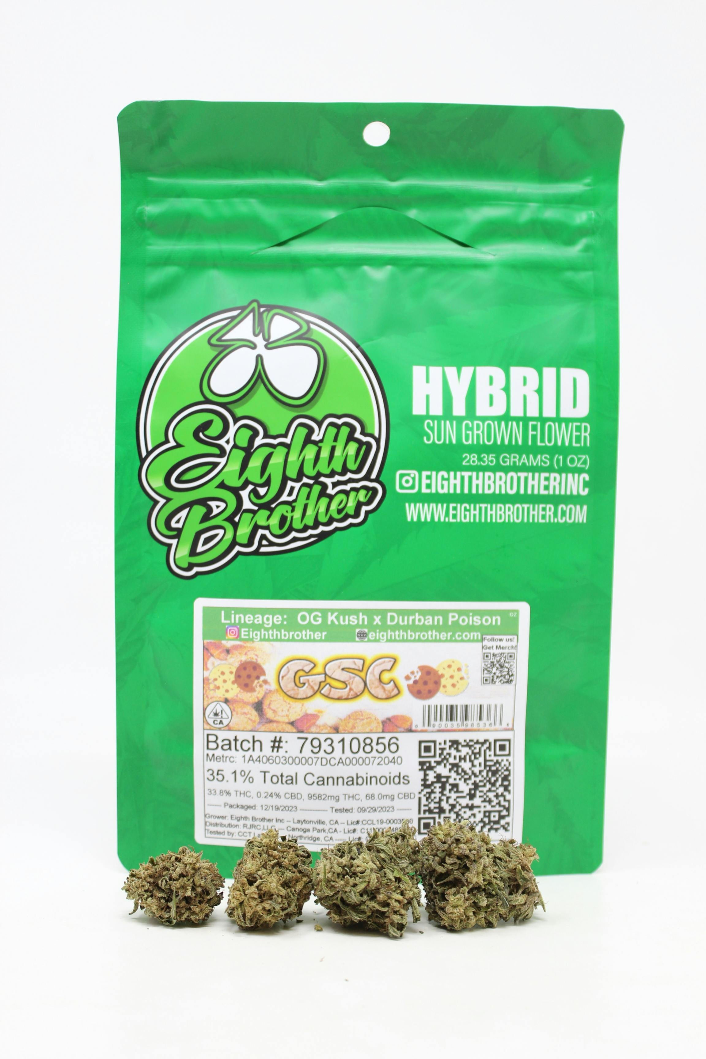 Eighth Brother Sungrown GSC (H) 3.5g (28.7%THC)