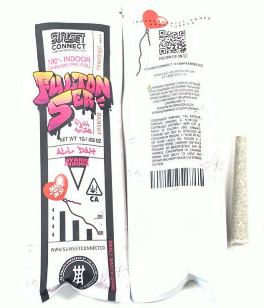 Sunset Connect Preroll Original Dansky (H) 1g (23.66%THC)