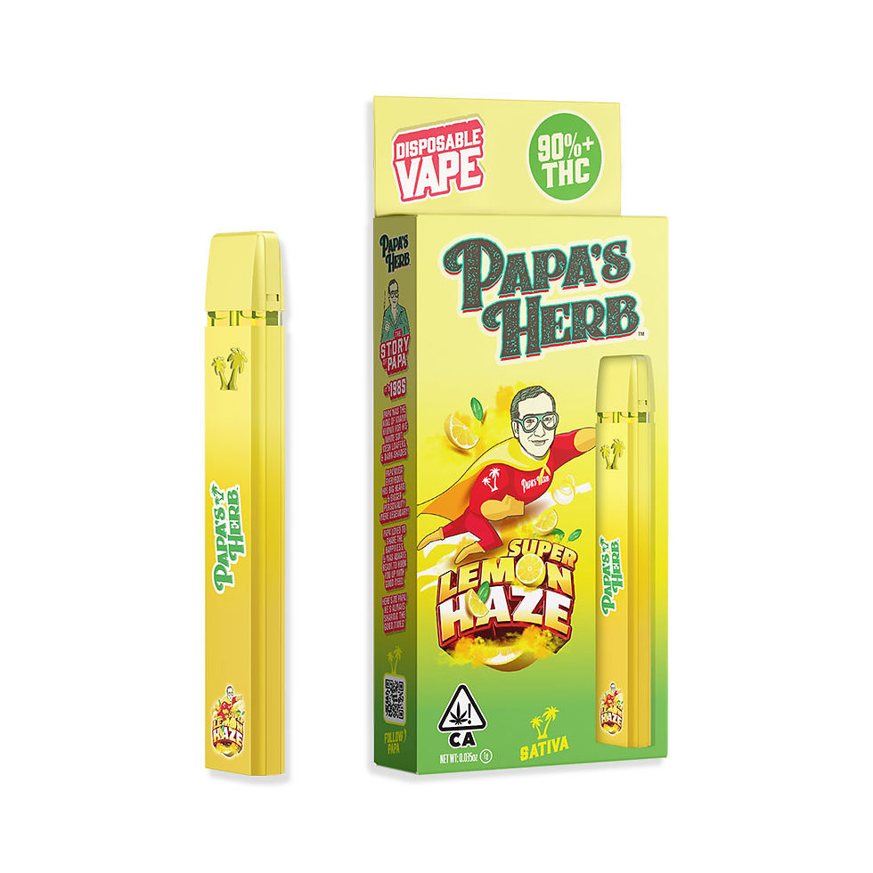 Papa's Herb AIO Cartridge Super Lemon Haze (S) 1g (87.5%THC)