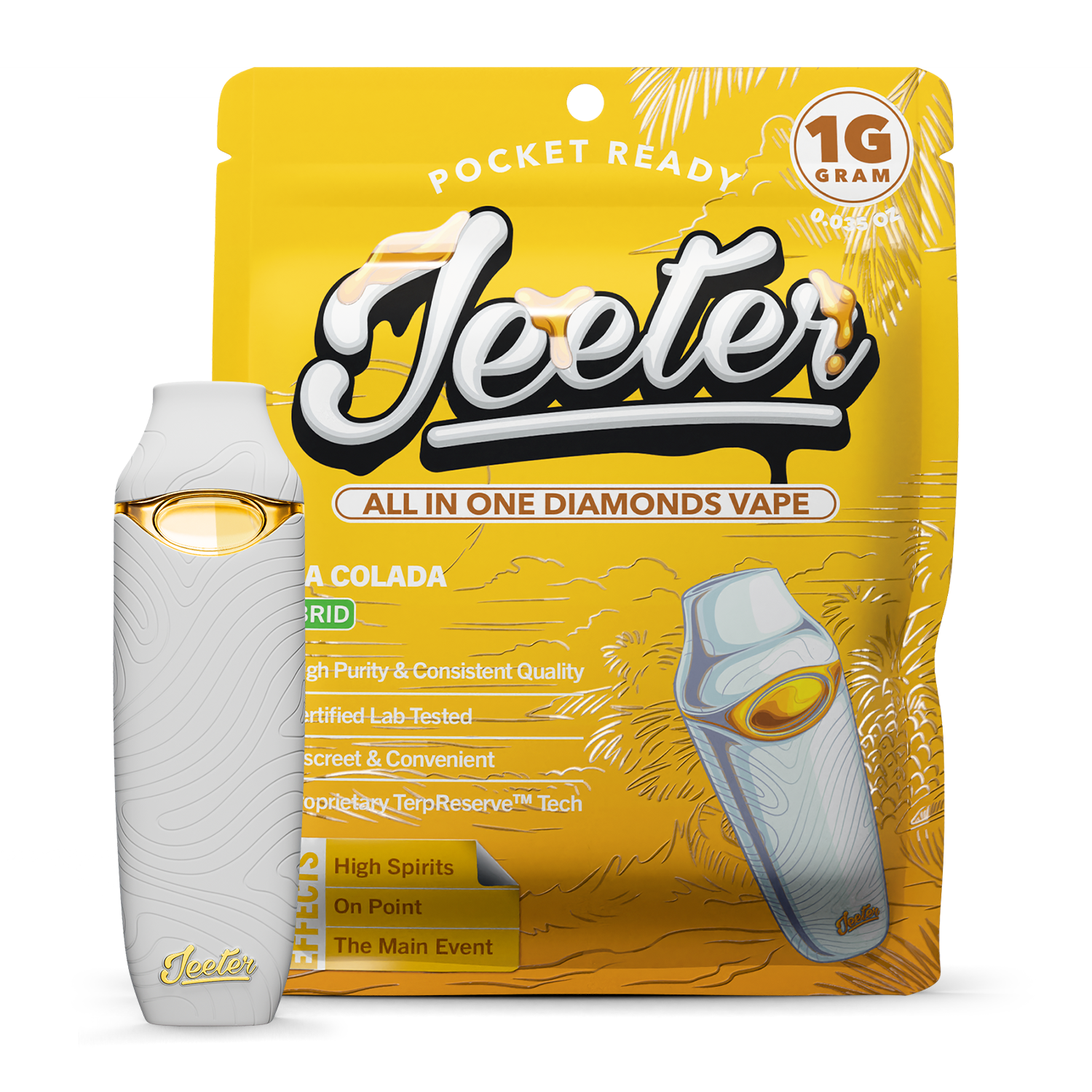Jeeters AIO Cartridge Pina Colada (H) 1g (94.48%THC)