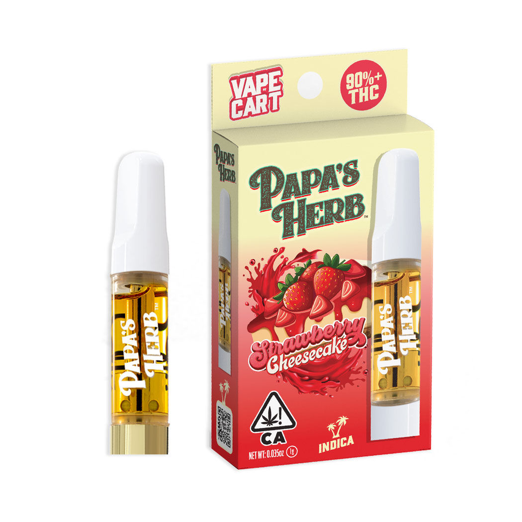 Papa's Herb Cartridge Full Gram Strawberry Cheesecake (I) 1g (94.79%THC)
